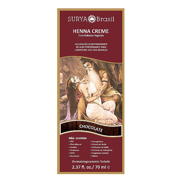 Henna Creme Surya Brasil Chocolate Kit