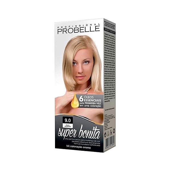 Tintura Super Bonita Probelle 9.0 Louro Ultraclaro