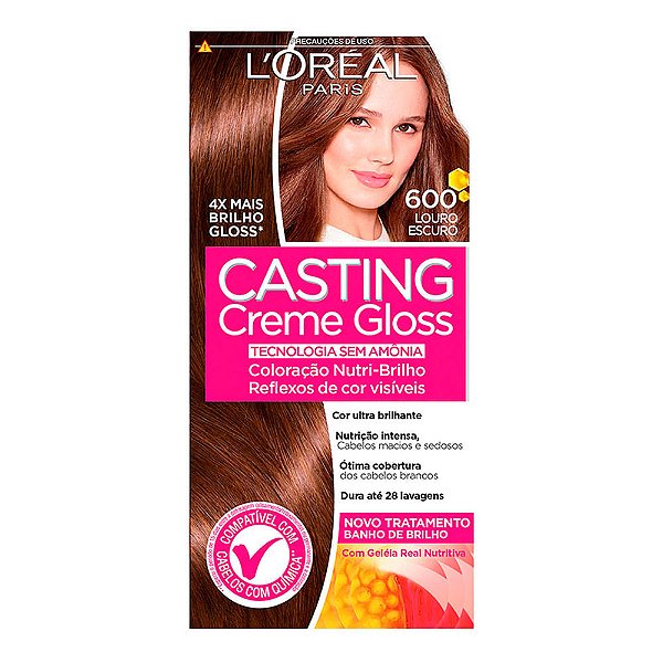 Tintura Casting Creme Gloss L'oréal Paris 600 Louro Escuro