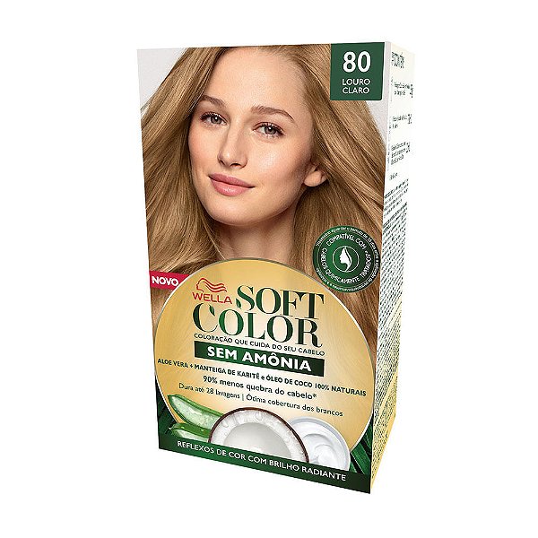 Tintura Soft Color Sem Amônia Louro Claro 80