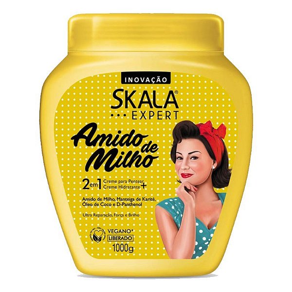 Creme de Tratamento Skala Amido de Milho 2 em 1 1Kg