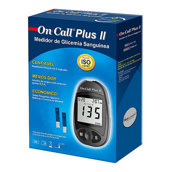 On Call Plus II Kit Monitor de Glicemia com 1 Monitor