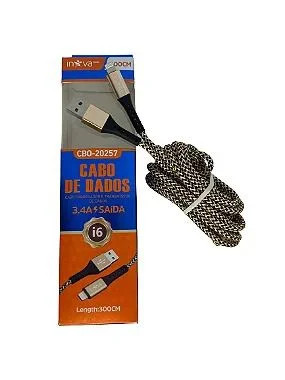 Cabo 3.4A iPhone Inova 3m CBO-20257