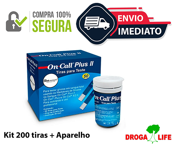 On Call Plus II Tira Teste com 50 Unidades