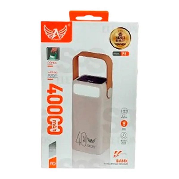 Carregador Portátil Power Bank 40.000 mAh Com Painel e Lanterna P8 Altomex