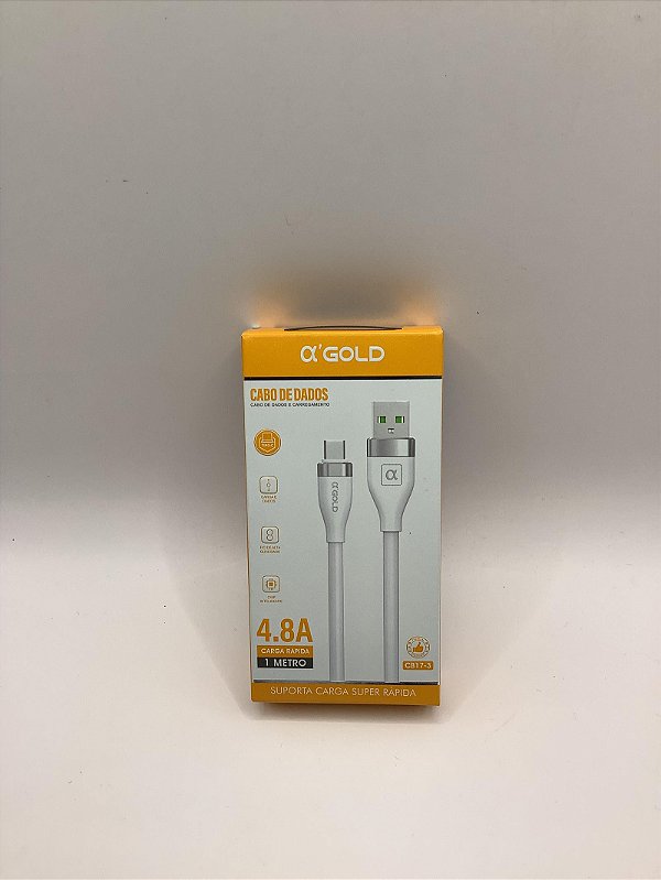 Cabo USB para Tipo C 1.2 Metros A’Gold CB17-3