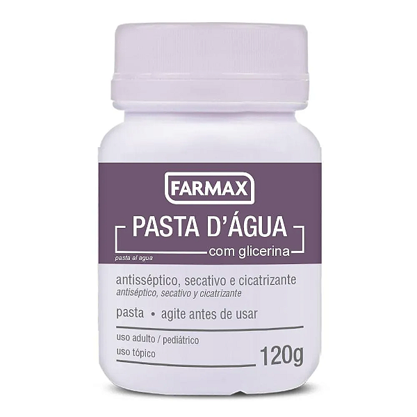 Pasta Dágua Farmax com Glicerina Pote 120g