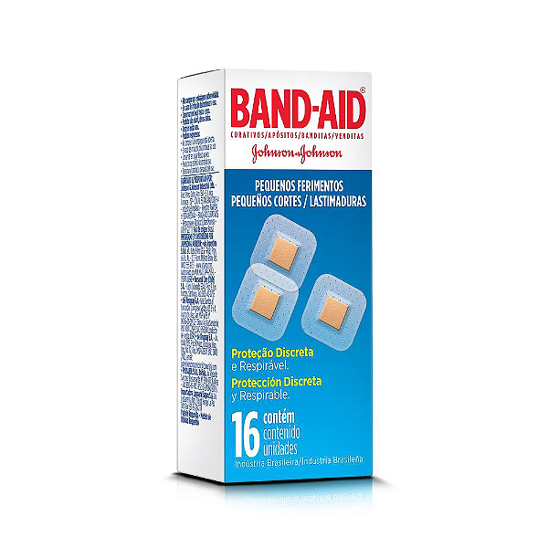 Curativos Band Aid Pequenos Ferimentos 16 Unidades