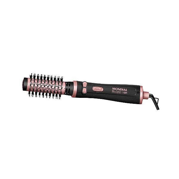 Escova Rotativa Mondial ERB-01 1200W Bivolt Black/Rose