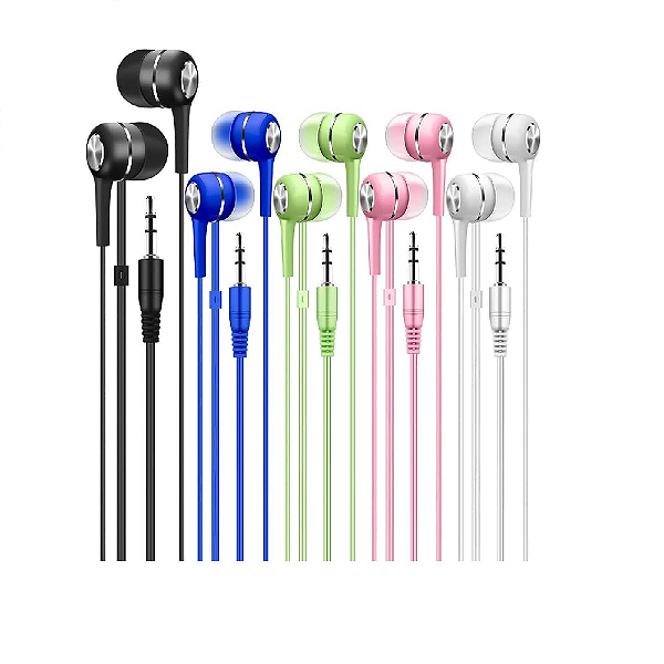 Fone de Ouvido com Fio para Música várias cores