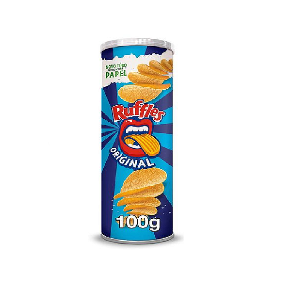 Batata Ruffles Elma Chips Sabor Original Tubo 100g