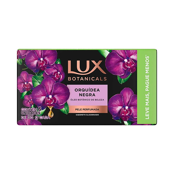 Kit Sabonete Lux Orquídea Negra 6 Unidades 85g Cada