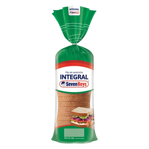 Pão de Sanduíche Integral Seven Boys 450g