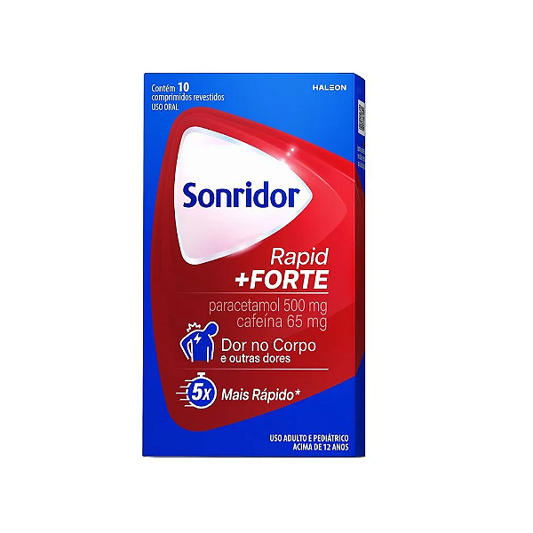 Sonridor Rapid + Forte Dor no Corpo com 10 Comprimidos Revestidos
