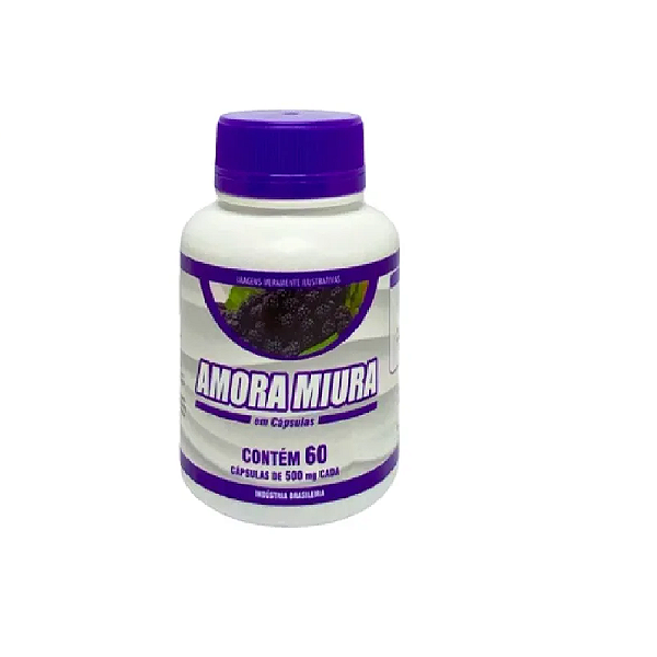 Amora Miura Suplemento Alimentar  Aroma 500mg  60 Cápsulas