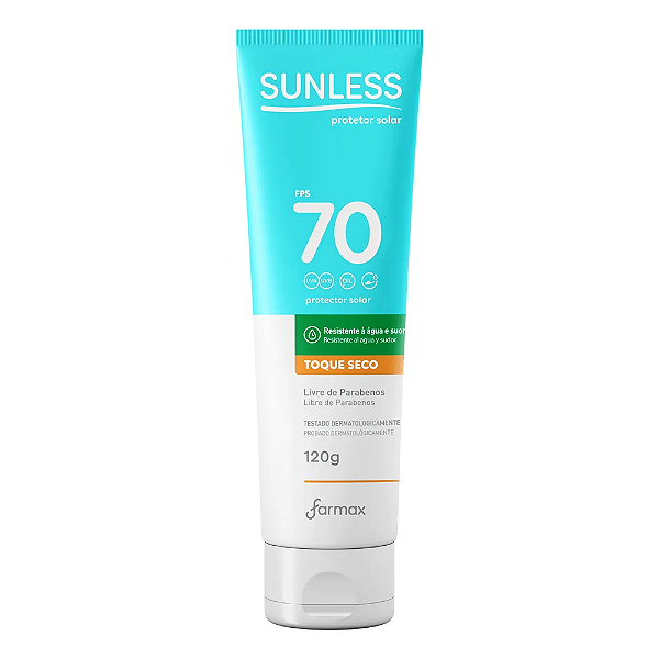 Protetor Solar Sunless Fps 70 Toque Seco 120g