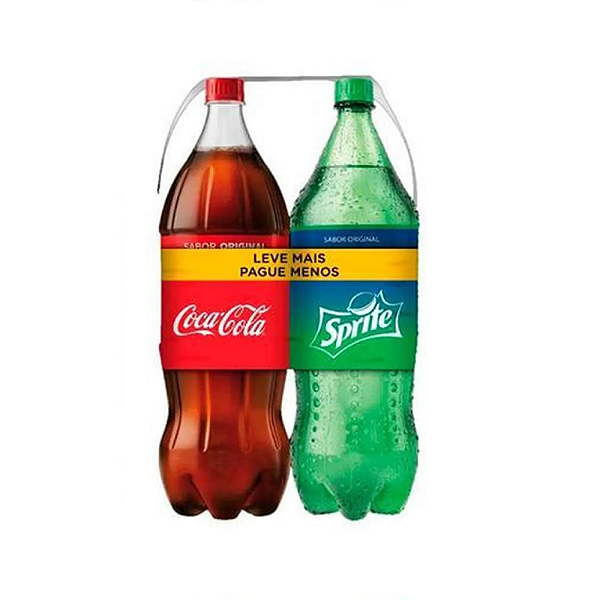 Kit Refrigerante Coca-Cola Original 2L + Sprite  2L