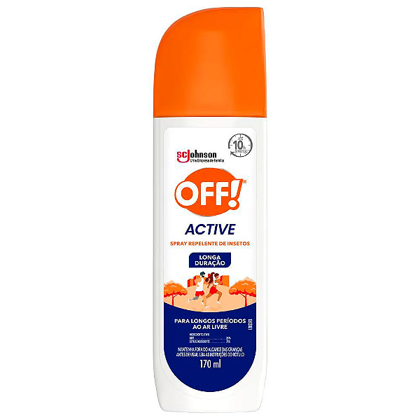 Repelente OFF! Active Longa Duração Spray 170ml