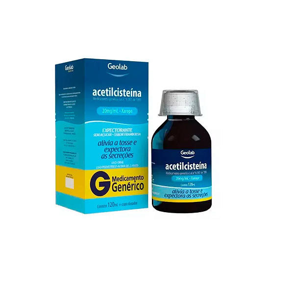 Acetilcisteína 20mg/ml Genérico Xarope com 120ml