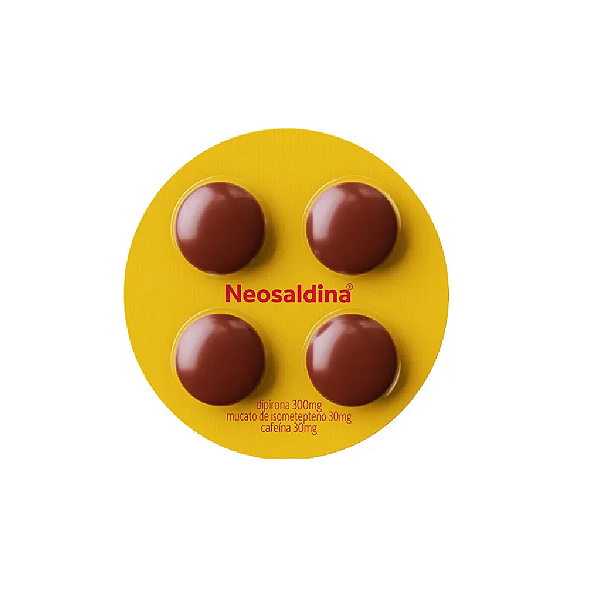 Analgésico Neosaldina Dipirona Blister 4 drágeas