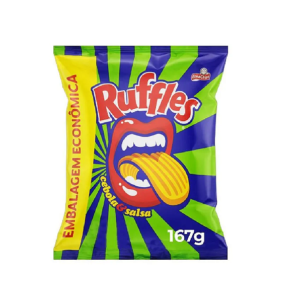 Batata Ruffles Elma Chips Sabor Cebola e Salsa