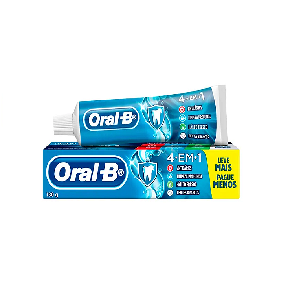 Creme Dental Oral-B 4 em 1 Menta Fresca 180g