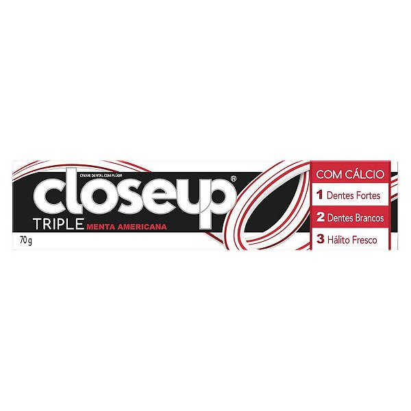 Creme Dental Close up Triple Menta Americana 70g