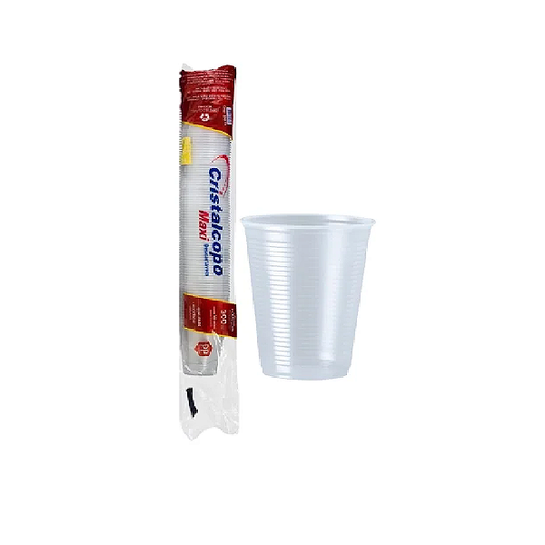 Copo Descartável PP 300ml Cristalcopo 100 unidades