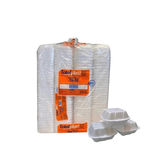 Hamburgueira Isopor Copobras CH 002 100 unidades