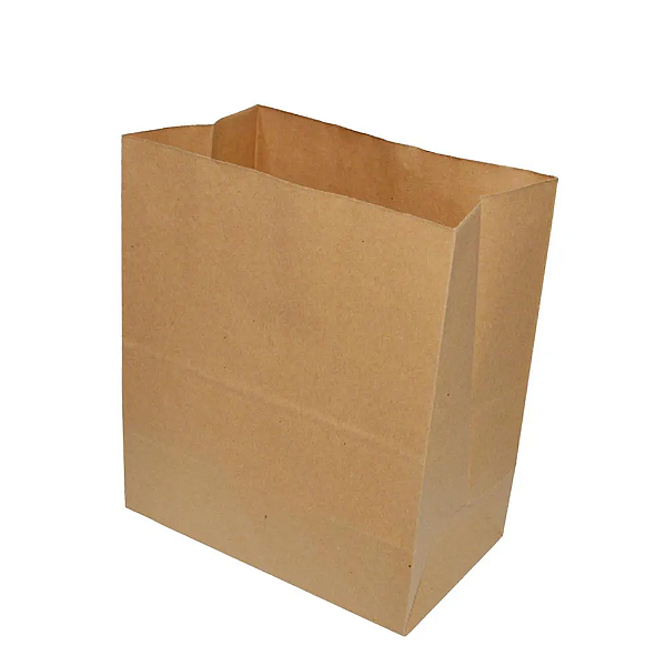 Saco de Papel Kraftt Delivery Sem Impressão G 34cm x 25cm x 15cm 50 unidades
