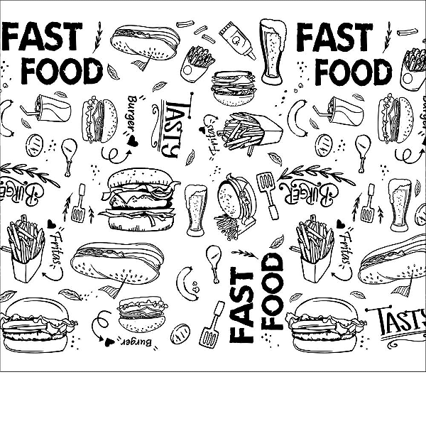 Papel Acoplado Fast Food Dalpack 30cm x 38cm 400 unidades