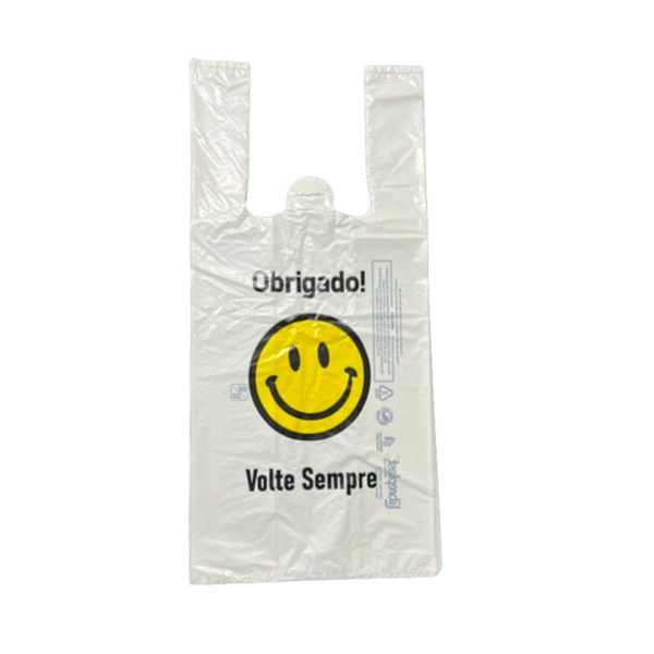 Sacola Plástica 38cm x 50cm  Biobag Volte Sempre Smile 3,5kg