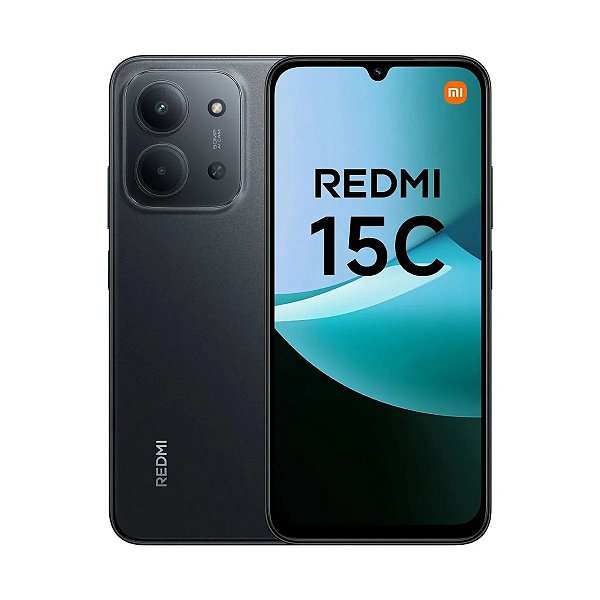 Celular Xiaomi Redmi 15c 128GB ROM 4GB RAM 4G Mignight Black