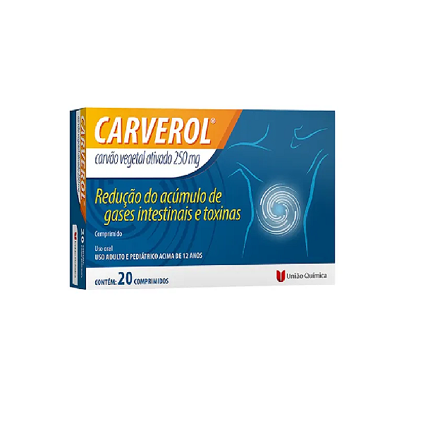 Carverol 250mg com 20 Comprimidos