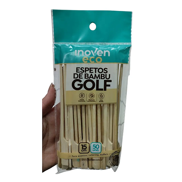 Espeto Bambu Golf 18cm 50 Unidades