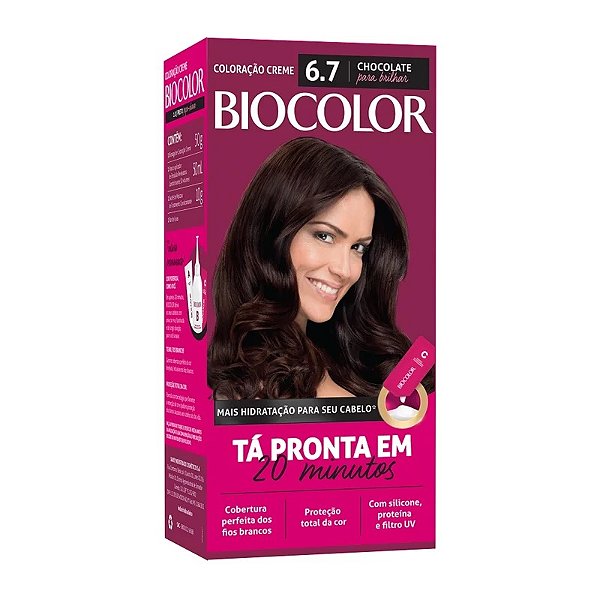 Tintura de Cabelo Biocolor Chocolate 6.7 Mini Kit