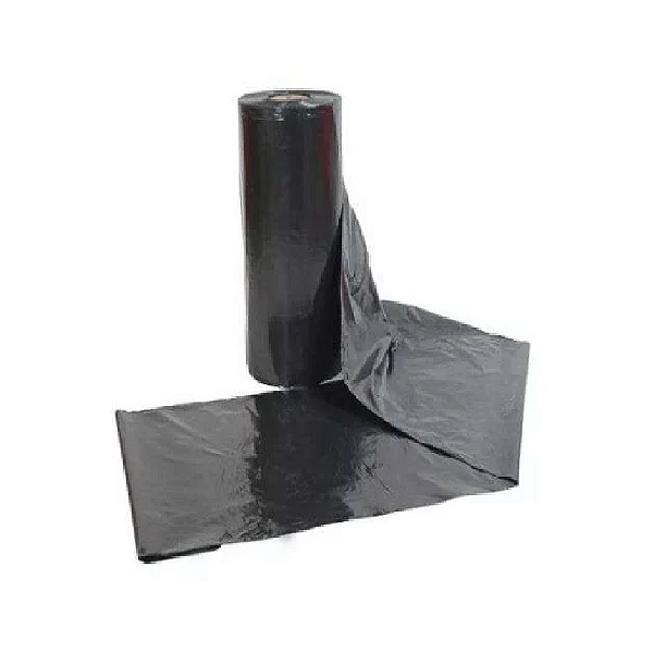 Bobina Plástica Preta 4x100 ( 25 micras )