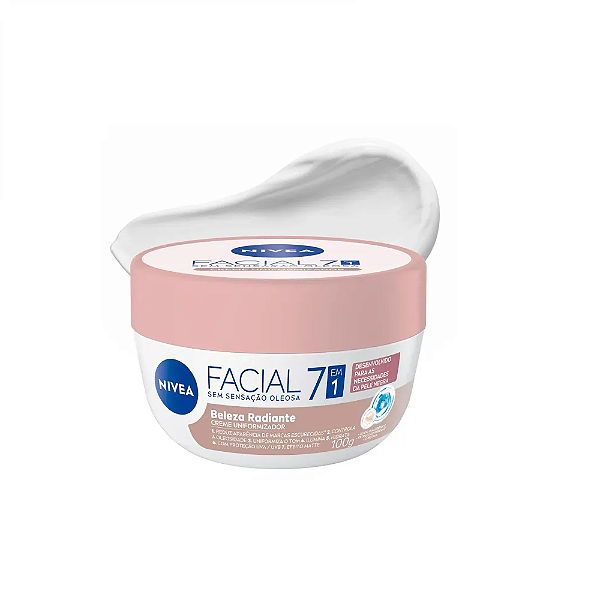 Creme Facial Nivea Uniformizador Beleza Radiante 7 em 1 100g