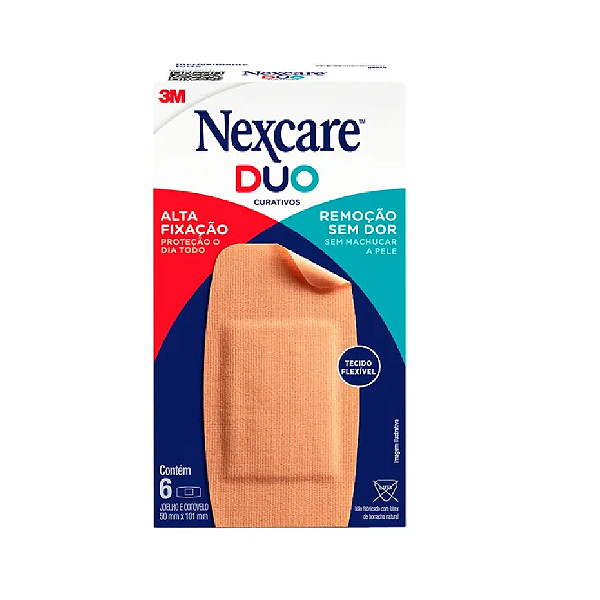 Curativo Nexcare Duo Joelho e Cotovelo com 6 Unidades