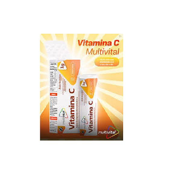 Vitamina C 1g Sabor Laranja com 10 Comprimidos Efervercentes