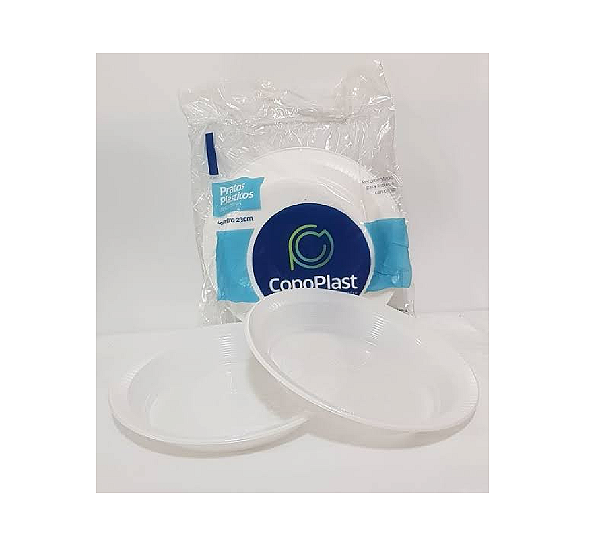 Prato Descartavel Copoplast 23cm Fundo com 10 Pratos