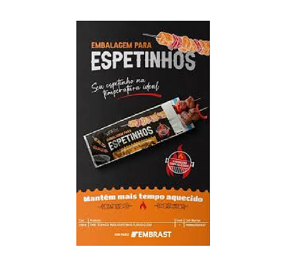 Saco Térmico  para Espetinho 200 Unidades