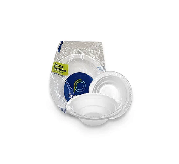 Prato Descartavel Copoplast 15cm Fundo com 10 Pratos