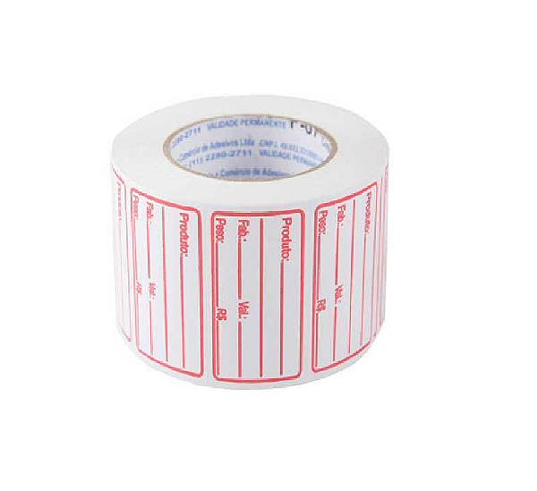 Etiqueta Fitacrel F-07 50 x 30mm Rolo com 20m e 660 Etiquetas