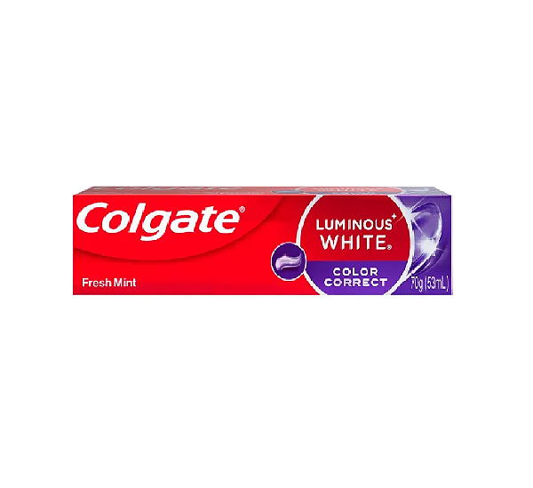 Creme Dental Colgate Luminous White Color Correct Fresh Mint 70g