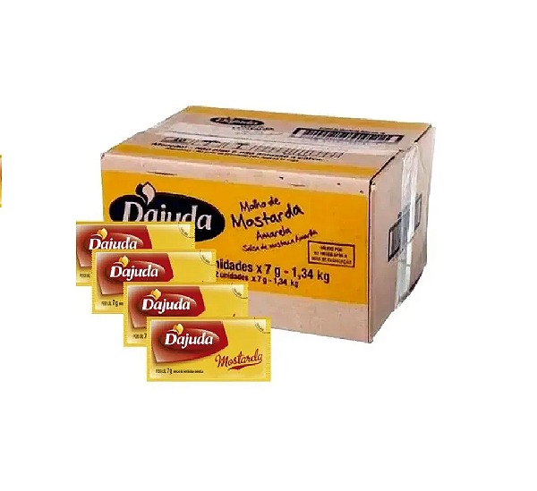 Molho Mostarda Sachet D'Ajuda 7g com 192 Sachets