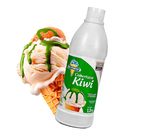 Cobertura Para Sorvete Sabor Kiwi Selecta 1,3kg