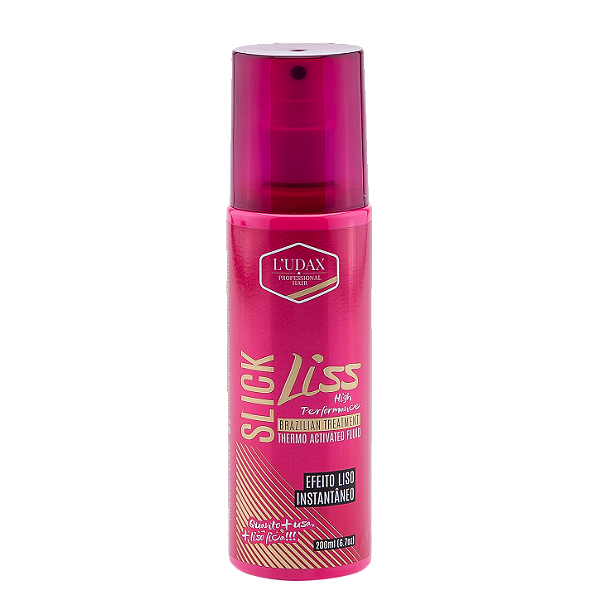 Escova Temporária Slick Liss Ludax Professional 200ml - Fluido Termoativado Liso Instantâneo