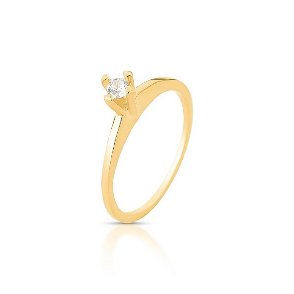 Anel solitário serena