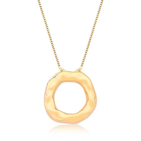 Colar textura circular